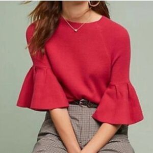 Anthropologie Moth Anais bell sleeve sweater